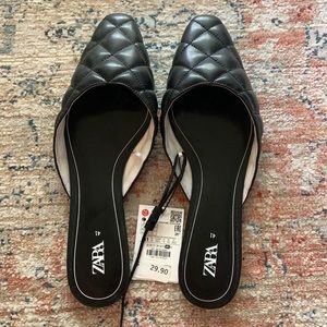 Zara Quilted Loafer Slides